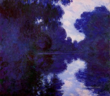 湖池の滝 Painting - セーヌ川の朝 晴天 クロード・モネの風景